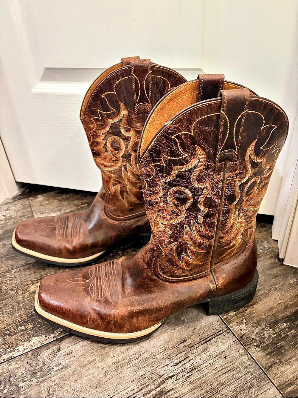 Ariat WorkHog Waterproof Leather Western Boots 12D EUC